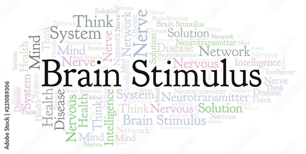 Fototapeta premium Brain Stimulus word cloud.