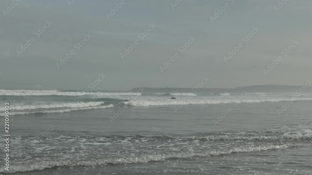 Foggy Morning Atlantic coast in beautiful morning lights Foggy Morning Atlantic coast in beautiful morning lights
