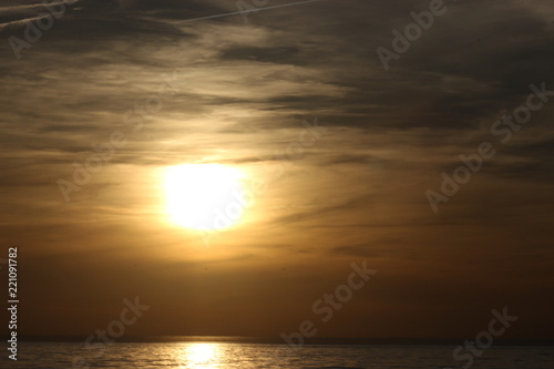 Sunset over the sea © sarunasm