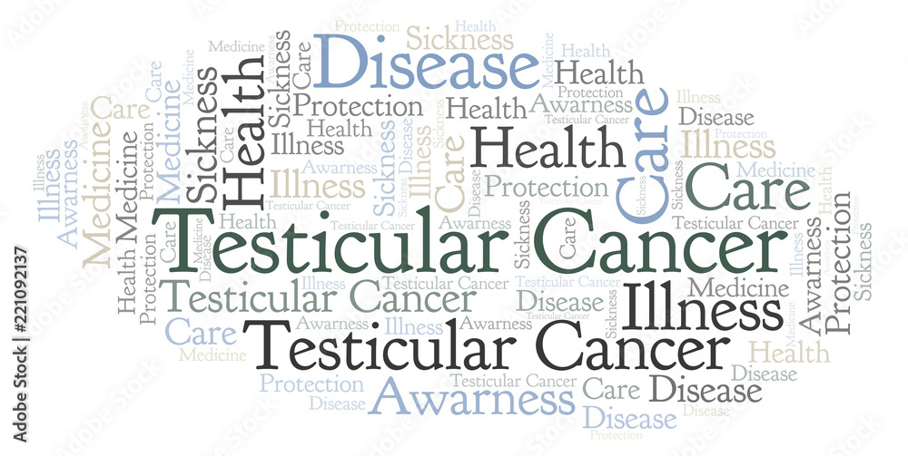 Fototapeta premium Testicular Cancer word cloud.