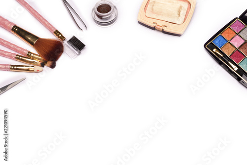 Group Of Make-up Objects are isolated on white background