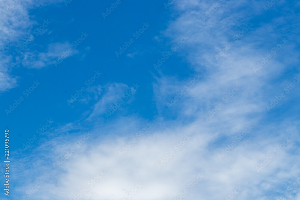 Blue color sky with white cloud background Blue color sky with white cloud background