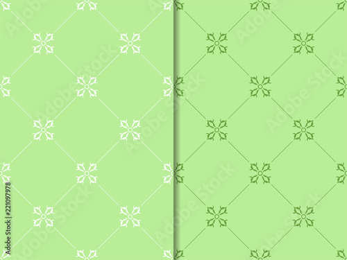 abstract floral seamless pattern with flowers, netting and leaves