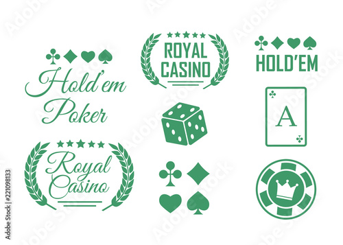 Lucky seven jackpot. Casino vector sign set. Slot machine vector