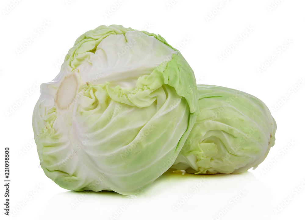 cabbage isolated on white background cabbage isolated on white background