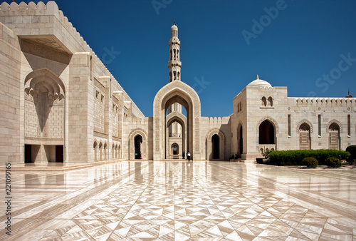 Fototapeta Sultan Qaboos Grand Mosque. Sultanate of Oman.
