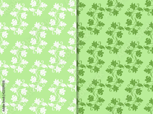 seamless abstract pattern with floral motive