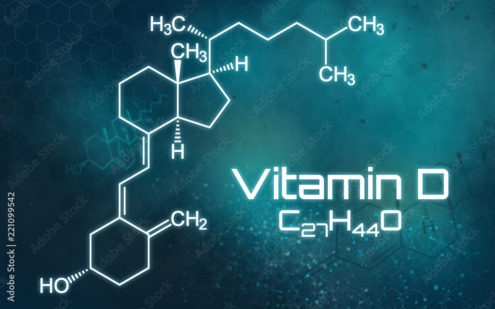 Chemische Formel von Vitamin D Stock-Illustration | Adobe Stock
