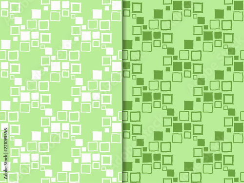 Geometric seamless pattern. Square with uneven edges