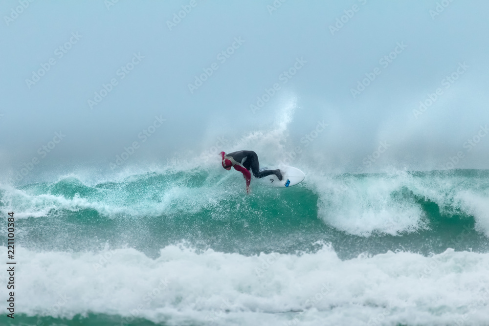 Adrenaline rush, surfing, Fistral beach, Newquay, Cornwall