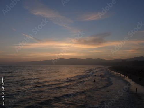 Pacific Ocean During Sunset at the beach