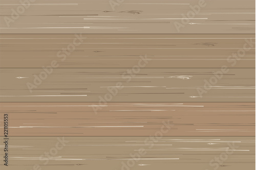 Wood plank pattern and texture for background. Vector.