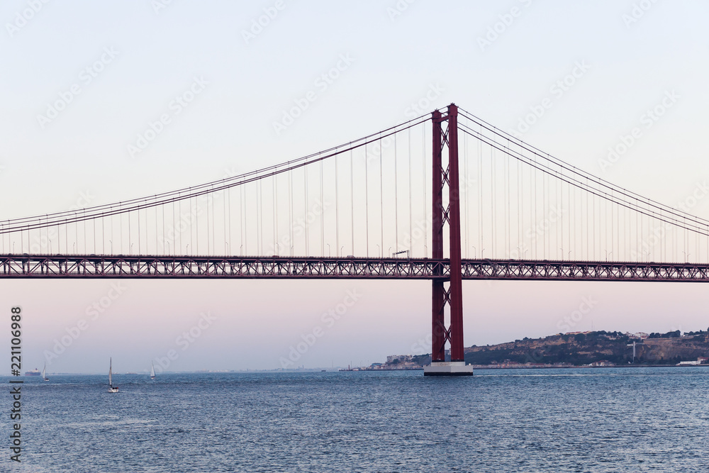 The 25 de Abril Bridge in Lisbon The 25 de Abril Bridge in Lisbon