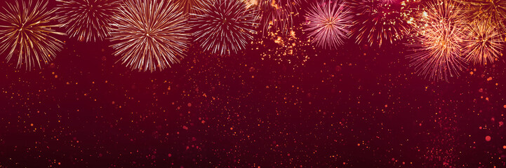 feuerwerk panorama hinergrund