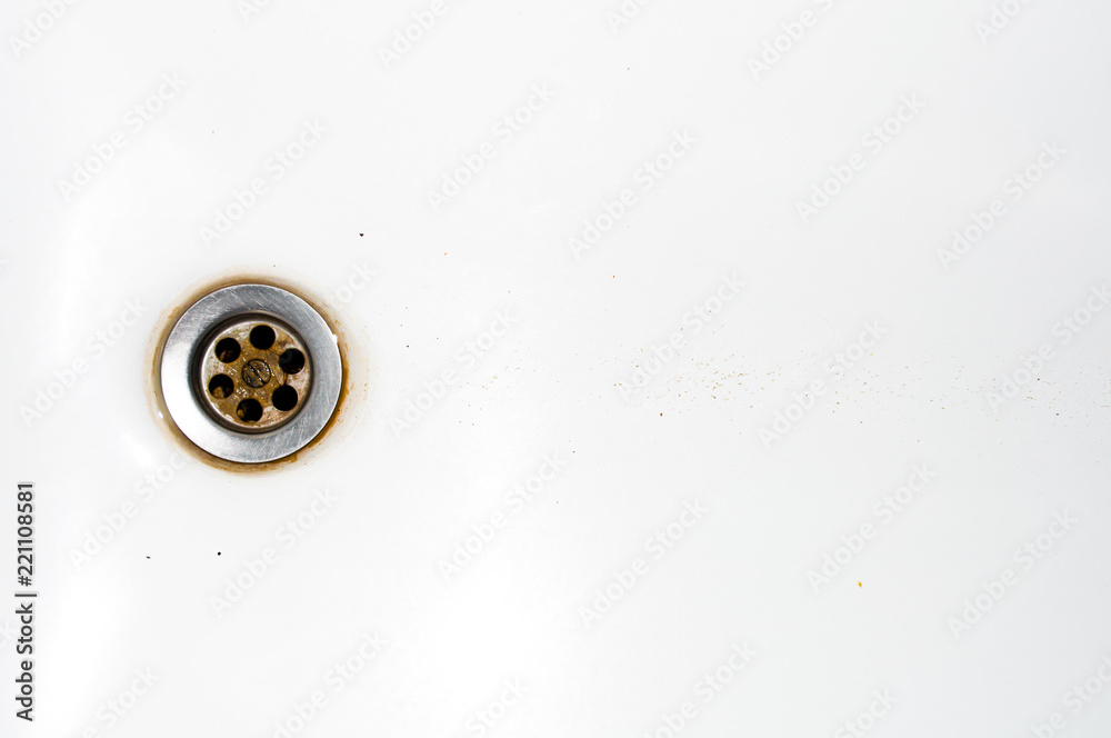 old rusty shower in the sink old rusty shower in the sink