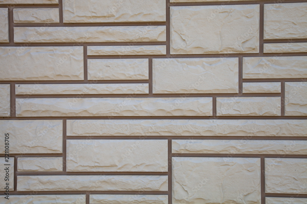 Naklejka premium Gray decorative brick.