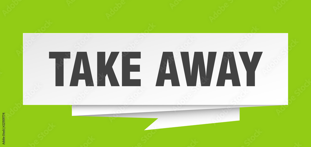 Obraz premium take away