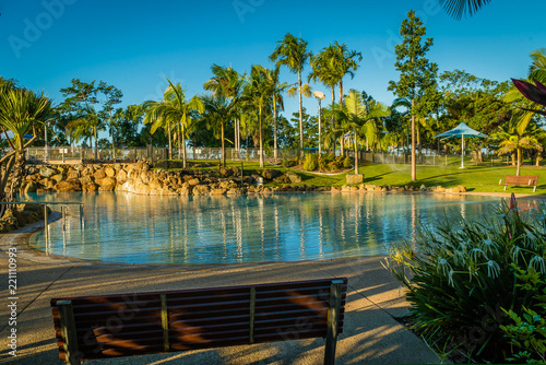 Swimming pool of bluewater lagoon in Mackay, Queensland