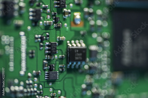 circiut motherboard, chipset photo