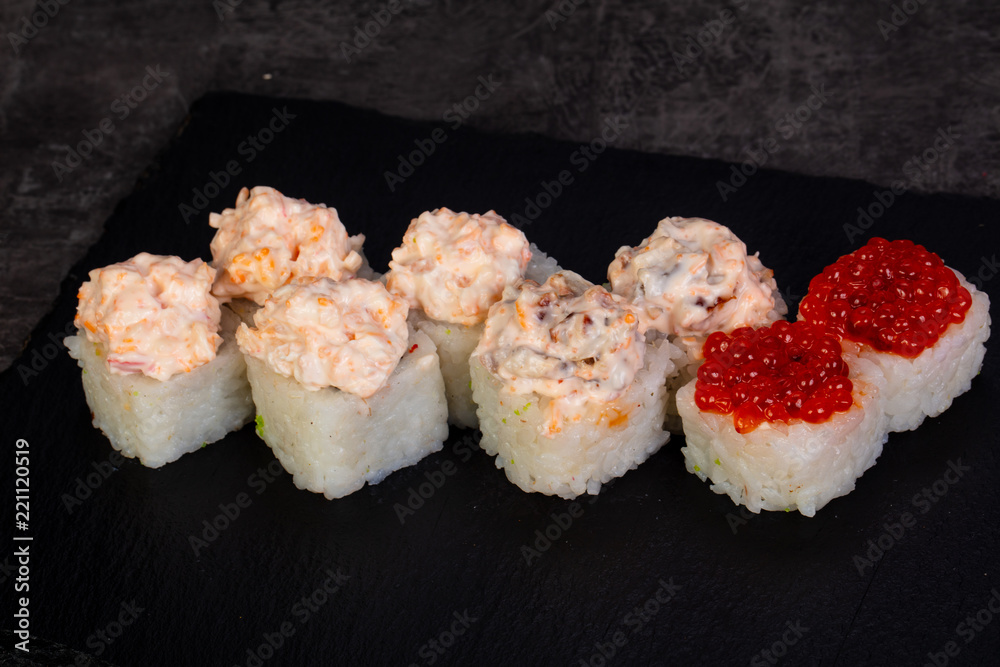 Japanese spicy sushi Japanese spicy sushi