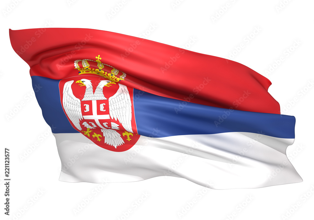 セルビア国旗 Stock Illustration Adobe Stock