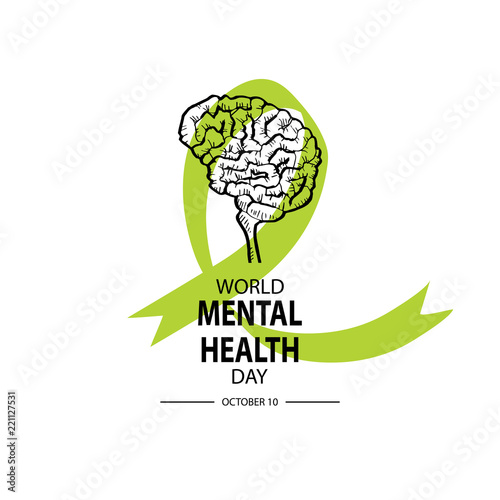 World Mental Health Day poster.