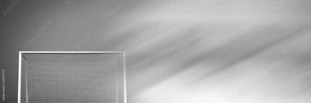 Football goal with transition Football goal with transition