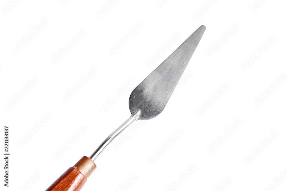 Fototapeta premium Palette knife. tool for applying paint to the canvas, isolated on white background