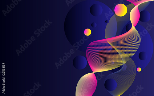 Background design with abstract multicolored flow shapes. Vector illustration template. Universal abstract design for covers, flyers, banners, greeting card, booklet and brochure or other. 
