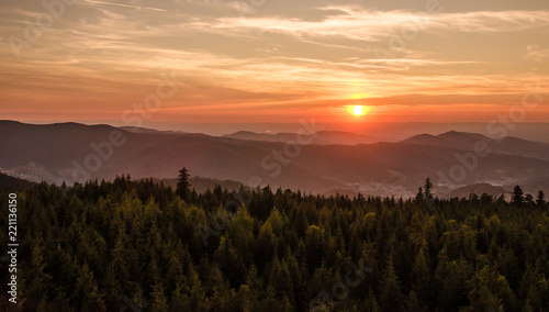 Traumhafte Aussicht auf Landschaft im Schwarzwald