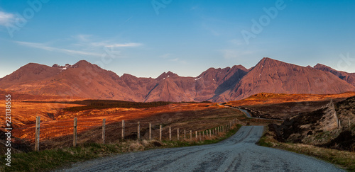 Golden light on The Cuillins photo