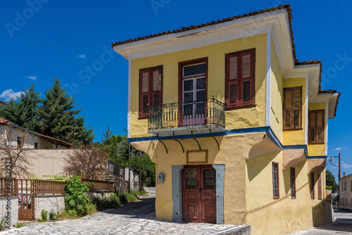 Traditional architecture in the old town of Trikala in Thessaly, Greece
