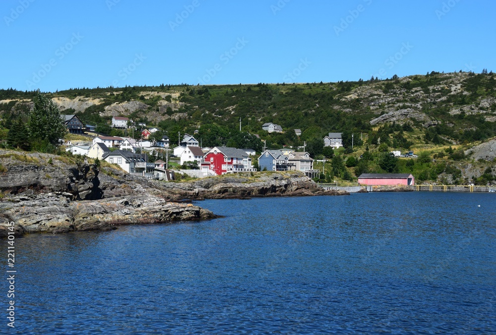 landscape along the the Baccalieu Trail;  small fishing community of Brigus located along the Conception Bay, Newfoundland and Labrador; Canada 