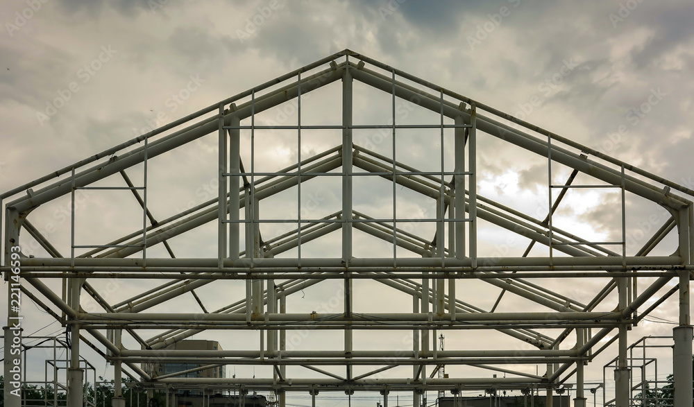 frame building construction from metal pipes frame building construction from metal pipes