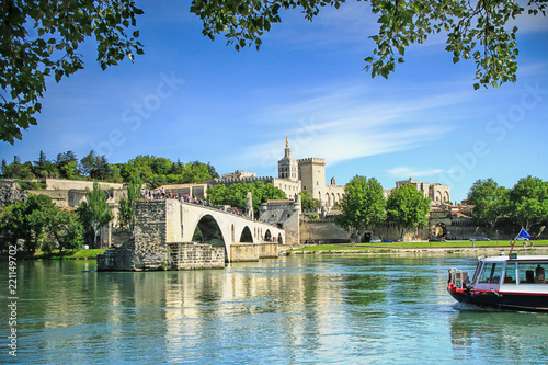Avignon and The Popes Palace in Avignon, France