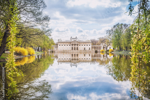 WARSAW / POLAND - APRIL 04, 2015: Royal Łazienki Museum, Palace on Water