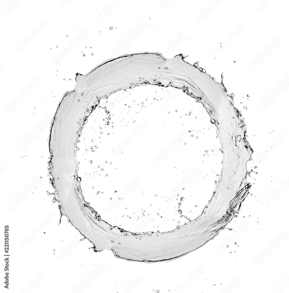 water Splash isolate On White Background water Splash isolate On White Background