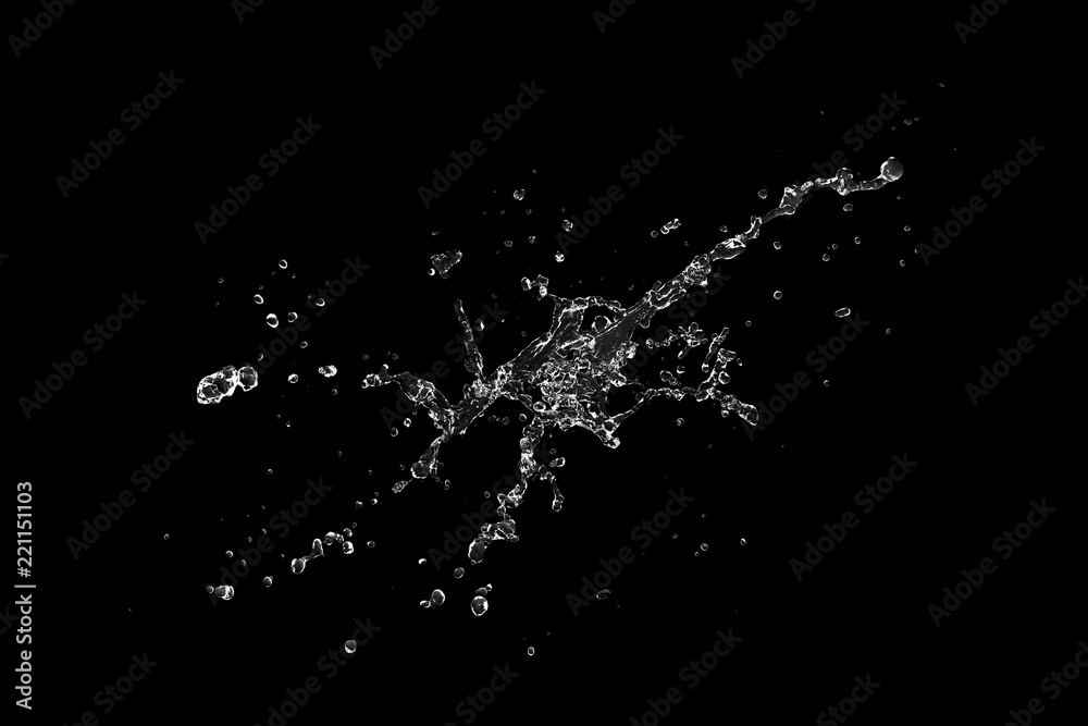 blue water splash isolated on white background blue water splash isolated on white background