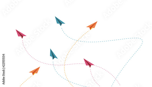 aeroplano, aeroplanino, aereo, carta, volare