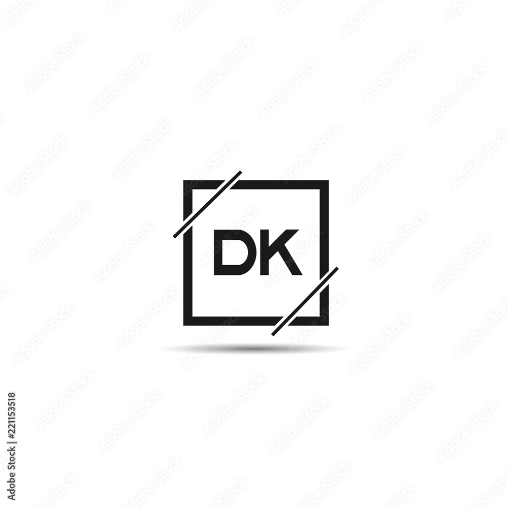Initial Letter DK Logo Template Design Initial Letter DK Logo Template Design