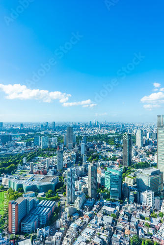 Canvas Print 夏の東京風景 Tokyo city skyline , Japan