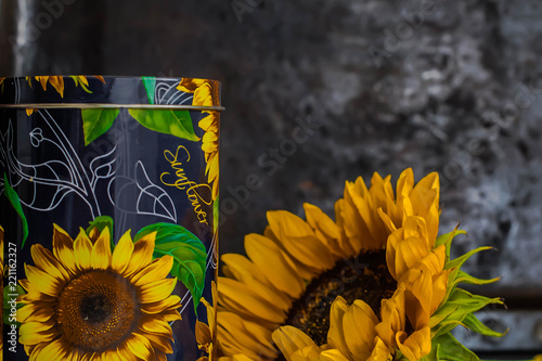  sunflowers in the kitchen