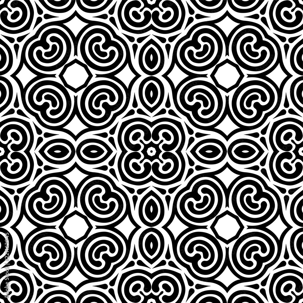 Abstract seamless black and white pattern Abstract seamless black and white pattern