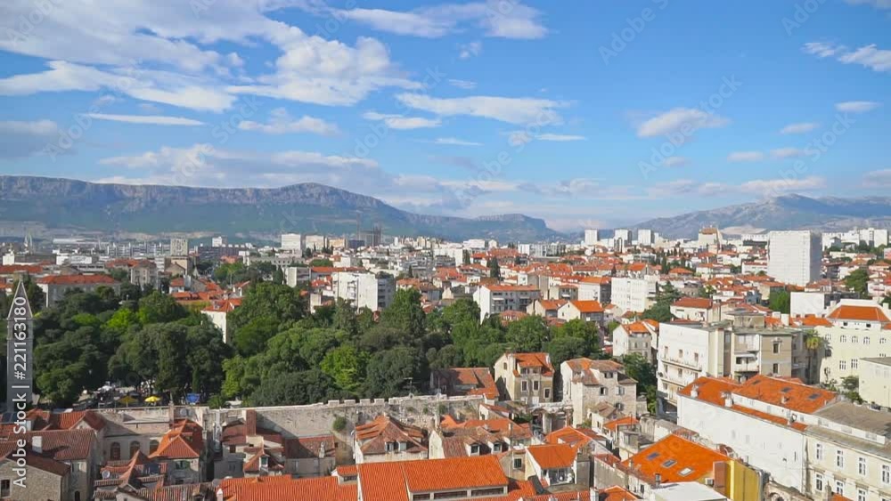 Panoramic view on the old town of Split, Croatia. Panoramic view on the old town of Split, Croatia.