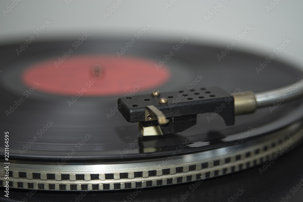 A music disc with a pickup player A music disc with a pickup player