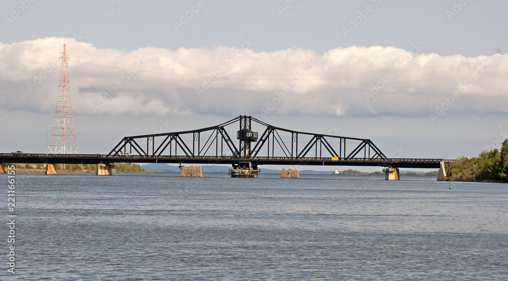 The Little Current swing bridge Ontario, Canada, built 1913, only,link to Manitoulin Island The Little Current swing bridge Ontario, Canada, built 1913, only,link to Manitoulin Island