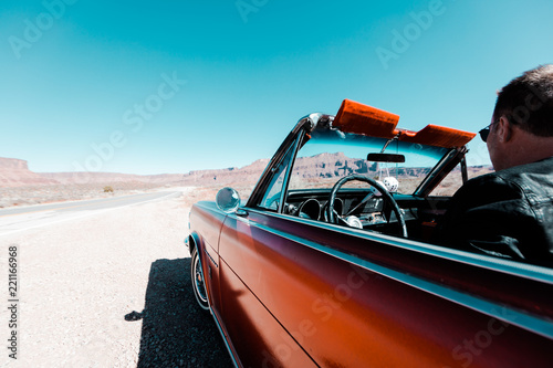 A Road Trip Through The American Southwest In A Classic Convertible Car