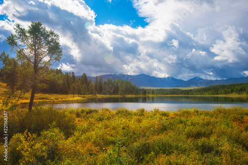 Lake in the Altai Mountains  Siberia