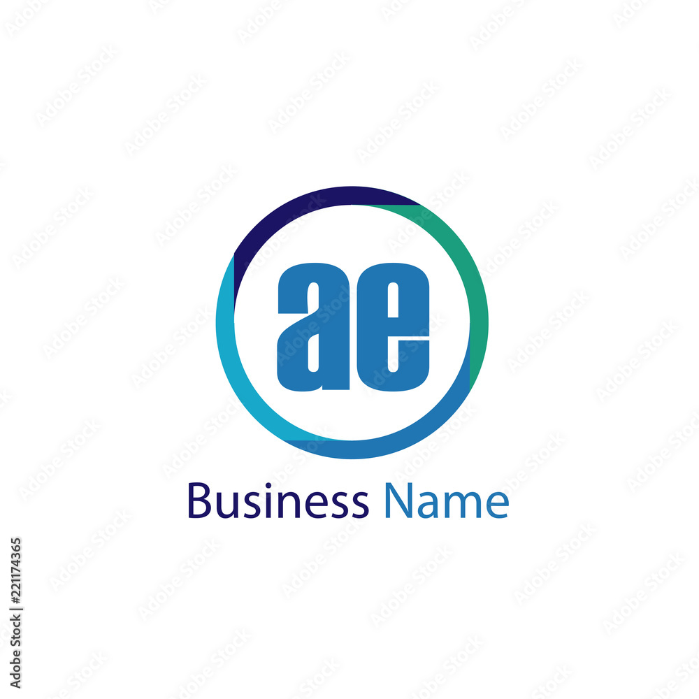 Initial Letter AE Logo Template Design Initial Letter AE Logo Template Design