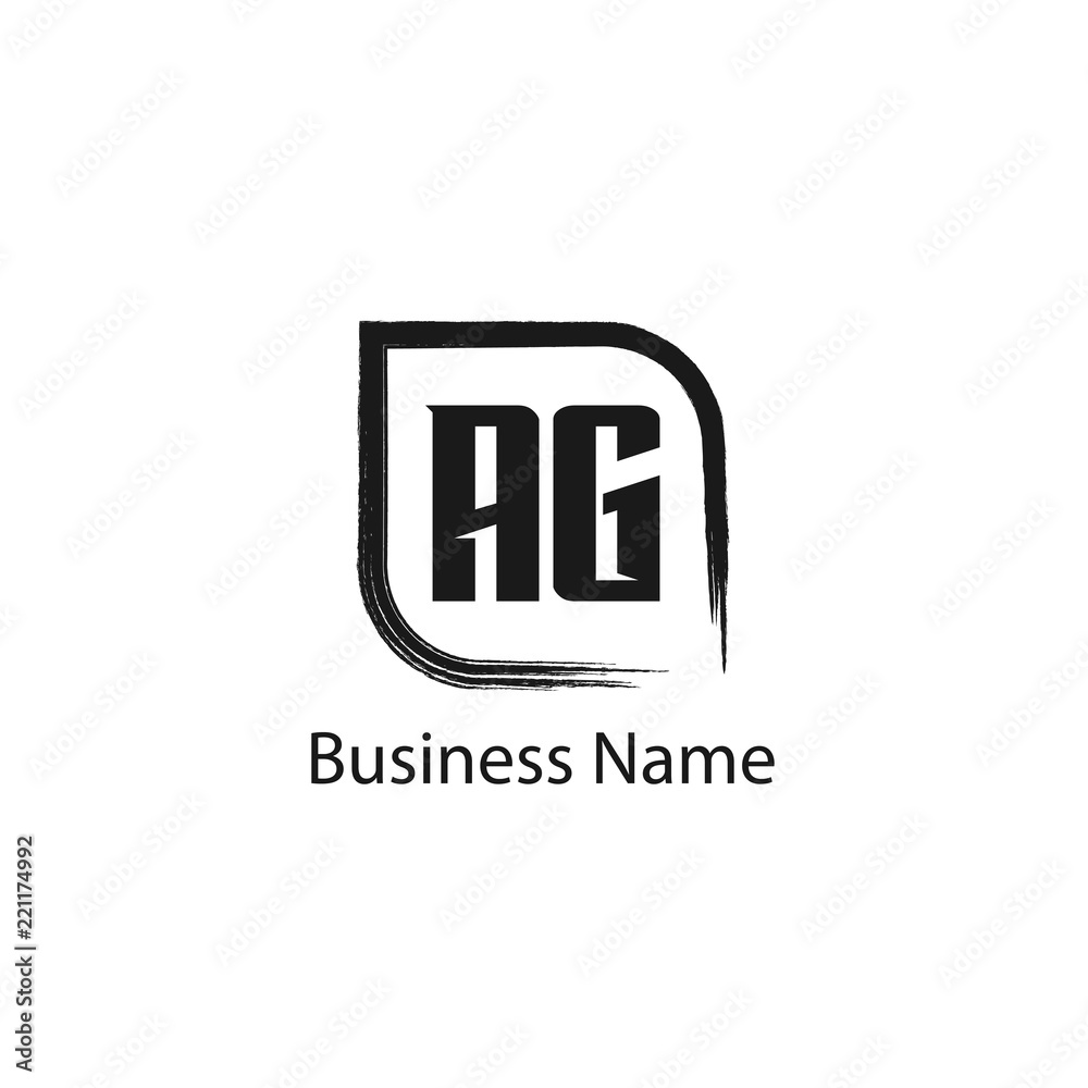 Initial Letter AG Logo Template Design Initial Letter AG Logo Template Design